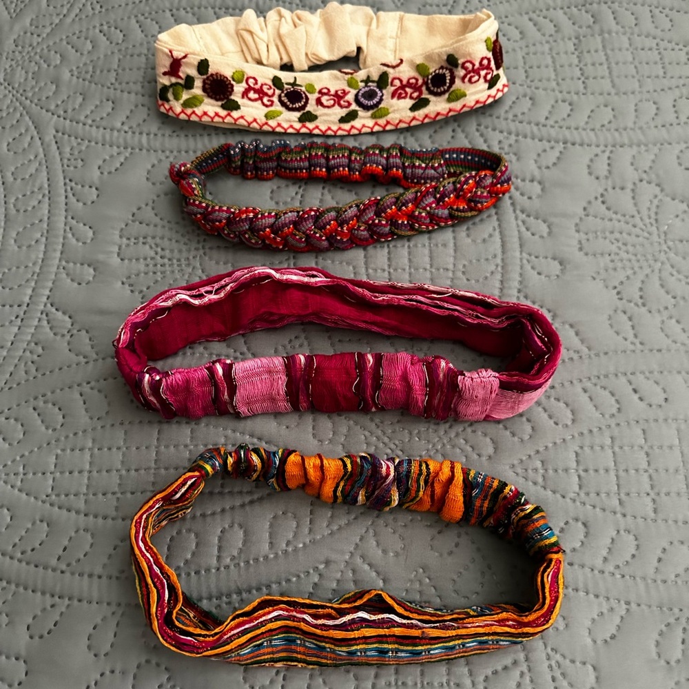 Beautiful Cloth Headbands (Set of 4), Great Condition!!!